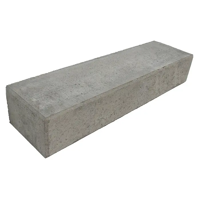 Christoph Blockstufe - Grau, 50 x 32 x 16 cm, Beton, Rechteckig - Betonblock: Ein rechteckiger, grauer Betonblock, ideal für Bau- oder Landschaftsprojekte, zeichnet sich durch seine robuste und schlichte Ästhetik aus.