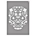 La Pajarita Plantilla decorativa Stencil Skull 