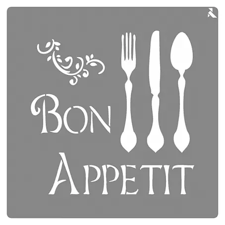 La Pajarita  Plantilla decorativa Stencil Bon Apetit