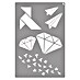 La Pajarita Plantilla decorativa Stencil Origami 