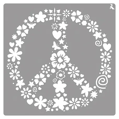 La Pajarita  Plantilla decorativa Stencil Peace