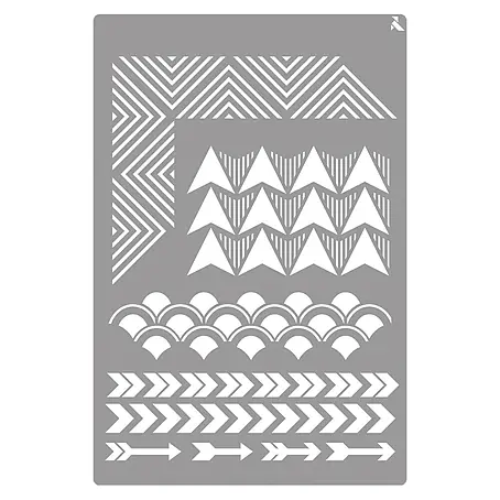 La Pajarita  Plantilla decorativa Stencil Geometric