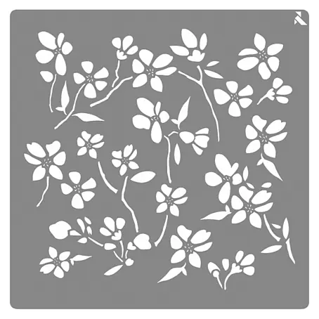 La Pajarita  Plantilla decorativa Stencil Flor