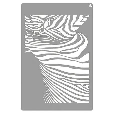 La Pajarita  Plantilla decorativa Stencil Zebra