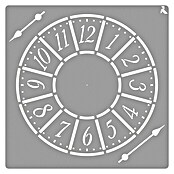La Pajarita Plantilla decorativa Stencil Watch  (Reloj, 20 x 20 cm, Plástico)