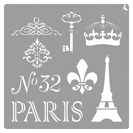 La Pajarita  Plantilla decorativa Stencil Paris