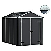 Palram – Canopia Caseta de jardín Rubicon (Medidas ext. (An x Pr): 1,85 x 3,03 m, Plástico, Gris) | BAUHAUS
