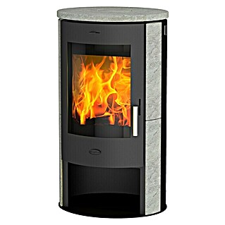 Fireplace Kaminofen Trend (6,7 kW, Raumheizvermögen: 108 m³, Verkleidung: Speckstein, Grau)