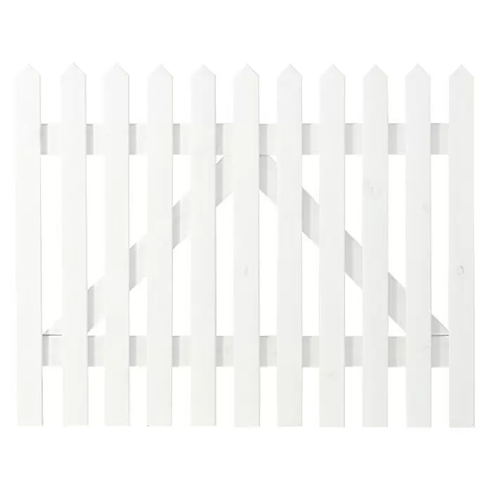 Plus Zauntor Skagen100 x 80 cm, Weiß RAL 9010, Holz