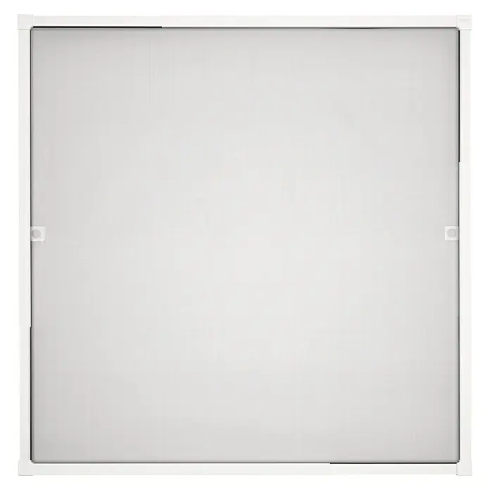 Tesa Mosquitera para ventana Falt - Blanco, Montaje de la mosquitera: Pinzas - Marco de mosquitera cuadrado con marco blanco y malla fina, diseñado para proteger de insectos. Ideal para ventanas y puertas.