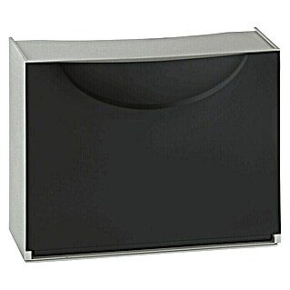 Terry Harmony Box Zapatero (L x An x Al: 51 x 19 x 39 cm, Negro, Número de compartimentos: 1 ud.)