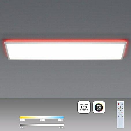 Tween Light LED-Panel RC-CCT-DIM-RGB-Backlight (36 W, L x B x H: 120 x 30 x 5 cm, Weiß, RGBW)