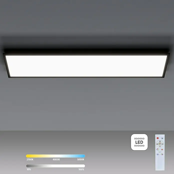 Tween Light LED-Panel CCT-RC-DIM - 32,5 W, L x B x H: 120 x 30 x 5 cm - Moderne LED-Deckenleuchte mit Fernbedienung zur Einstellung von Helligkeit und Farbtemperatur für eine optimale Beleuchtung.