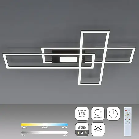 Just Light  LED-Deckenleuchte Asmin