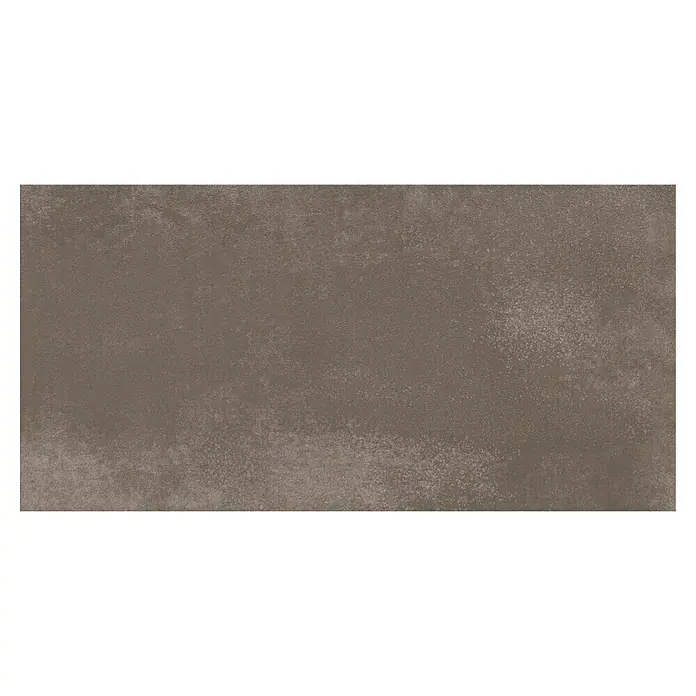 Feinsteinzeugfliese My Style - 30 x 60 cm, Taupe, Matt - Nahaufnahme einer Texturfliese mit rustikalem Design und vielfältigen Farbschattierungen.