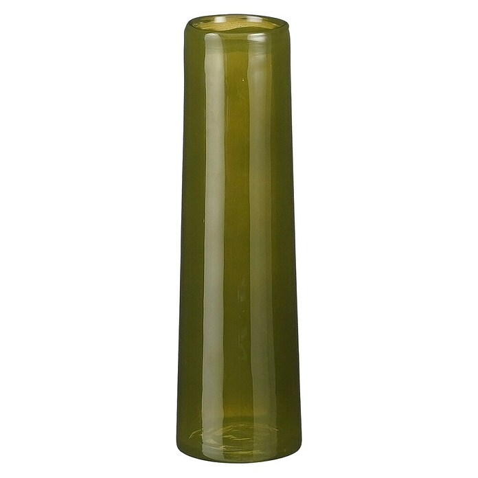 Vaza Xandra  (Ø x V: 7 x 23,5 cm, Steklo, Olivno zelena) | 8487 - Vasen/Windlichter | IDDD - Wohntrends | IDD - Trendy | ID - Trendy | I - Stadtgarten | BAUHAUS