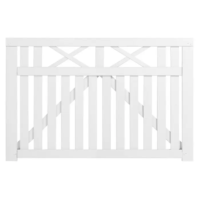 Plus Zauntor Vinesse150 x 98 cm, Weiß RAL 9010, Holz