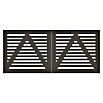 Plus Zauntor Tokyo (200 x 90 cm, Umbragrau RAL 7022, Holz) | BAUHAUS