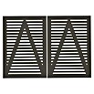 Plus Zauntor Tokyo (200 x 140 cm, Umbragrau RAL 7022, Holz) | BAUHAUS