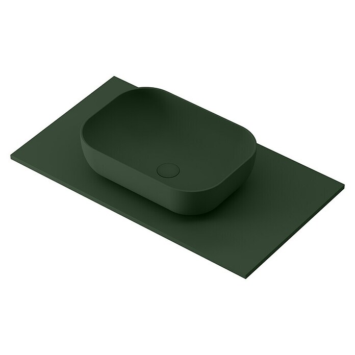 Lavabo y encimera Stadium (46 x 80 cm, Verde oliva) | BAUHAUS