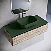 Lavabo y encimera Stadium (46 x 100 cm, Verde oliva) | BAUHAUS