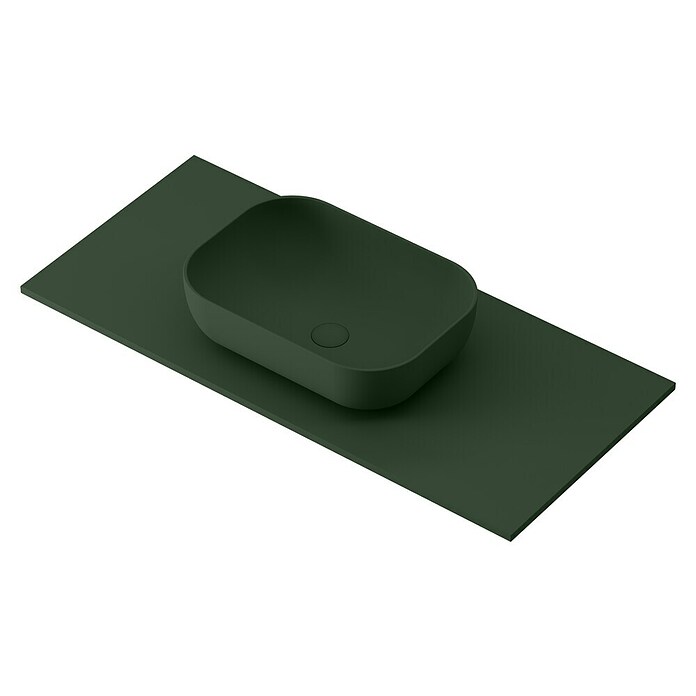 Lavabo y encimera Stadium (46 x 100 cm, Verde oliva) | BAUHAUS