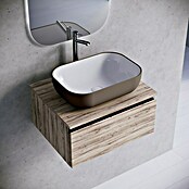 Lavabo de sobremesa Stadium Bicolor (33 x 45,41 cm, Nut/Blanco) | BAUHAUS