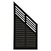 Plus Sichtschutzelement Decora (90 x 95/180 cm, Holz, Schwarz RAL 9005) | BAUHAUS