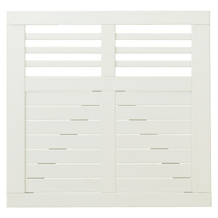 Plus Gartentor Decora (100 x 95 cm, Weiß RAL 9010)