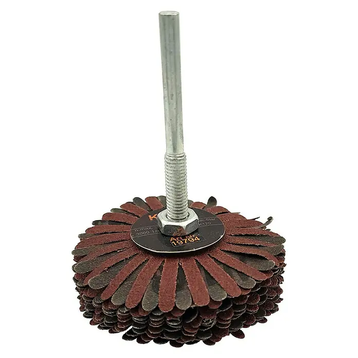 Nylonfaser-Polierscheibe Körnung 320, 12,7 Cm – Für Winkelschleifer, Für Metall & Holz, Rot