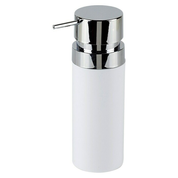 Dispensador de jabón Ivory Round (Plástico, Blanco/Cromo) | BAUHAUS