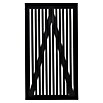Plus Zauntor Sendai (100 x 180 cm, Schwarz RAL 9005, Holz) | BAUHAUS