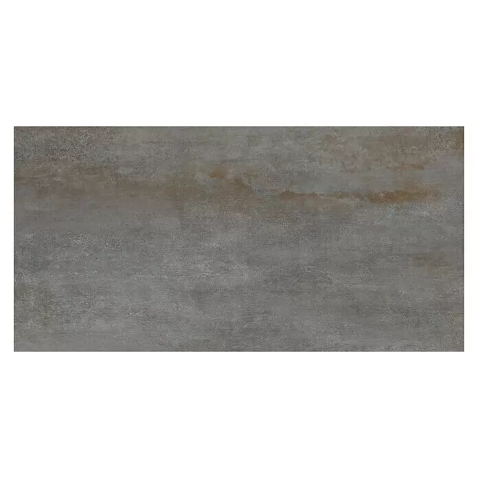 Feinsteinzeugfliese Allora - 30 x 60,4 cm, Grau, Matt - Dunkelgraue und braune Betonoptik-Fliese mit industrieller Textur.