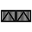 Plus Zauntor Sendai (200 x 80 cm, Schwarz RAL 9005, Holz) | BAUHAUS
