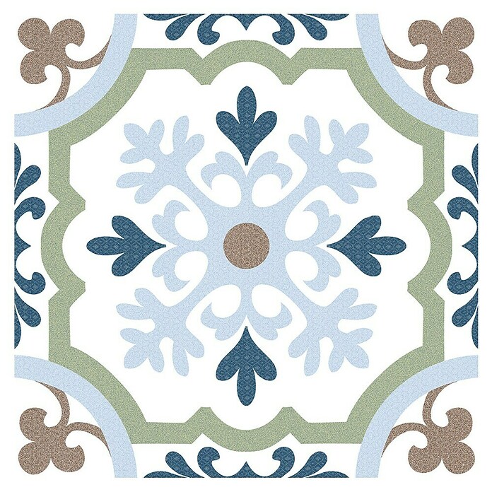 Feinsteinzeugfliese Cordoba Posada (24,8 x 24,8 cm, Weiß/Grau, Matt) | BAUHAUS