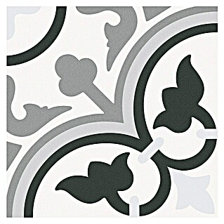 Feinsteinzeugfliese Barcelona Classic (24,8 x 24,8 cm, Weiß/Grau, Matt)