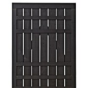 Plus Zauntor Rustik (100 x 138 cm, Schwarz RAL 9005, Holz) | BAUHAUS