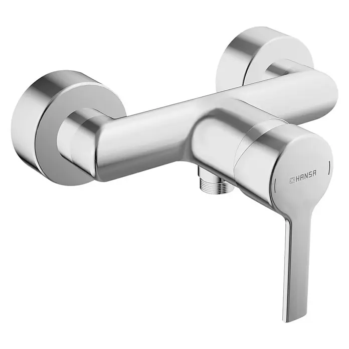 Hansa Ronda Brausearmatur - Chrom, Glänzend - Bild einer glänzenden Hansa-Armatur für Badezimmer oder Küche, die Funktionalität und modernes Design vereint.
