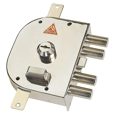 Cerradura de seguridad para puerta CR 3450 cromada