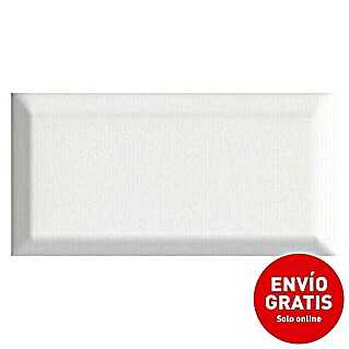 Revestimiento de pared Metro Tile (20 x 10 cm, Blanco, Brillante)