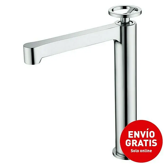 Imex Olimpo Grifo de lavabo alto - Cromo - Un grifo cromado moderno y elegante que promete elegancia y funcionalidad para cualquier baño. Ideal para lavabos con estilo.