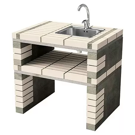 Movelar California Plus XL Outdoorküchen-Modul Spüle
