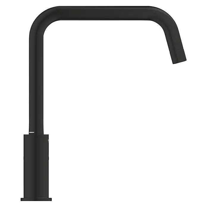 Grohe Start Spültischarmatur - Ausladung Armatur: 228 mm, Schwarz, Matt - Schwarzer Wasserhahn mit L-förmigem Auslauf für Bad oder Küche. Stilvolles, modernes Design für jedes Zuhause.
