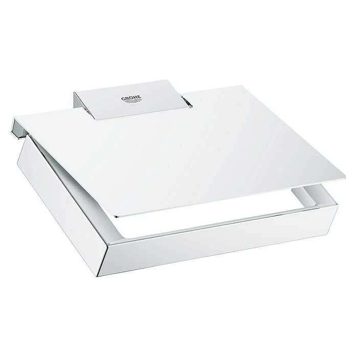 Grohe Selection Cube Toilettenpapierhalter (Mit Deckel, Chrom, Glänzend) | BAUHAUS