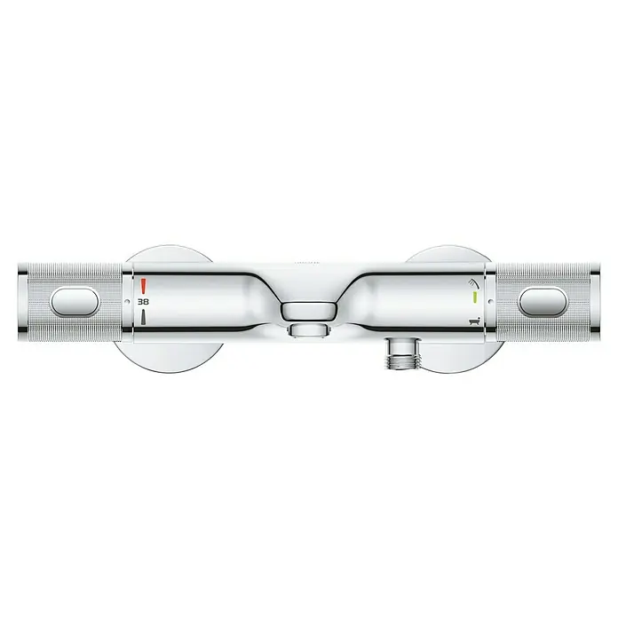 Grohe Precision Feel Wannenthermostat - Chrom, Glänzend - Thermostatarmatur für Dusche und Badewanne in Chrom. Mit Temperaturregler und Umsteller für Dusch- und Badewannenfunktion.