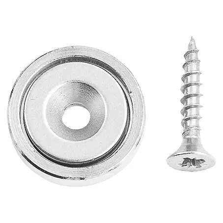 Imán de disco con tornillo