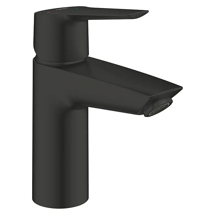 Grohe Start Waschtischarmatur S-Size - Ausladung Armatur: 109 mm, Matt, Schwarz - Moderne, schwarze Waschtischarmatur. Das stilvolle Design macht sie zu einer eleganten Ergänzung für jedes Badezimmer.