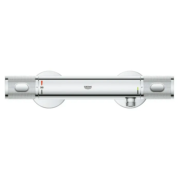 Grohe Precision Feel Brausethermostat - Chrom - Eine Grohe Thermostatarmatur für Dusche und Badewanne in modernem Design und Chrom-Optik, die für präzise Temperaturregelung sorgt.