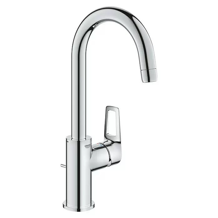 Grohe Start Loop Waschtischarmatur L-Size - Chrom, Glänzend - Polierter Chrom-Küchenarmatur mit U-förmigem Auslauf und Einhebelgriff.