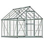 Palram – Canopia Invernadero Harmony (Medidas ext. (An x Pr): 185 x 306 cm, Plateado, Área: 5,6 m²) | BAUHAUS